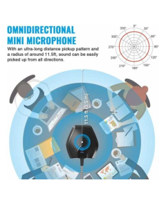 USB Conference Condenser PC Microphone with Mute Button